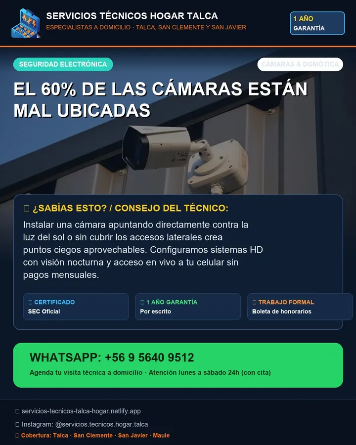Pieza informativa: cámaras mal ubicadas